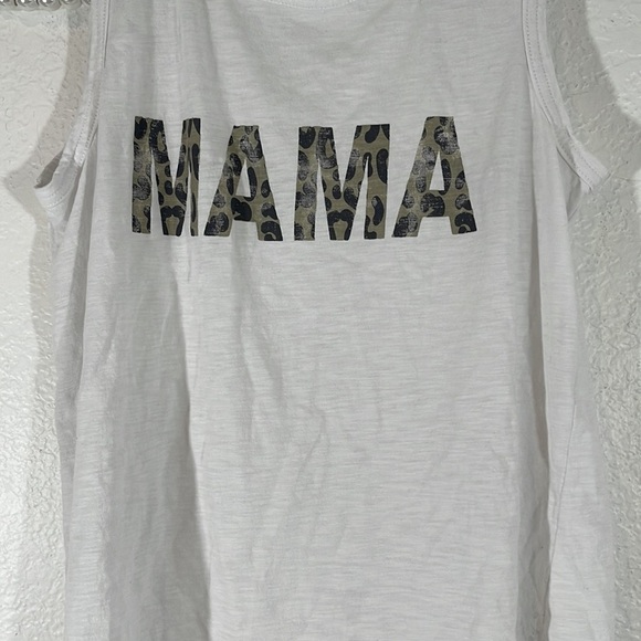 GRAYSON THREADS 'Mama' Graphic Tank Top - White Leopard Print Size Medium - Picture 4 of 10